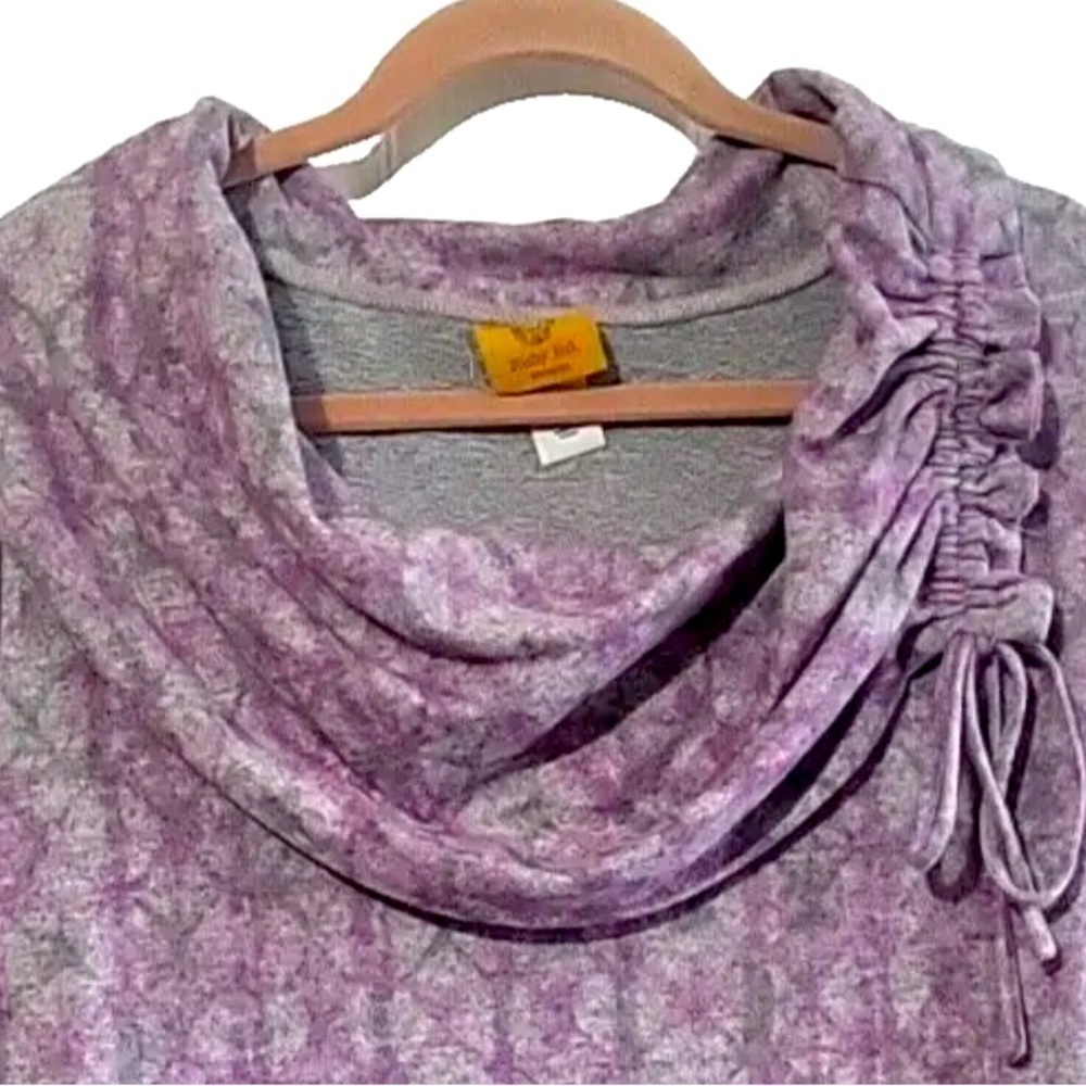NWT Ruby Rd print cowl neck pull-over. - Picture 2 of 4